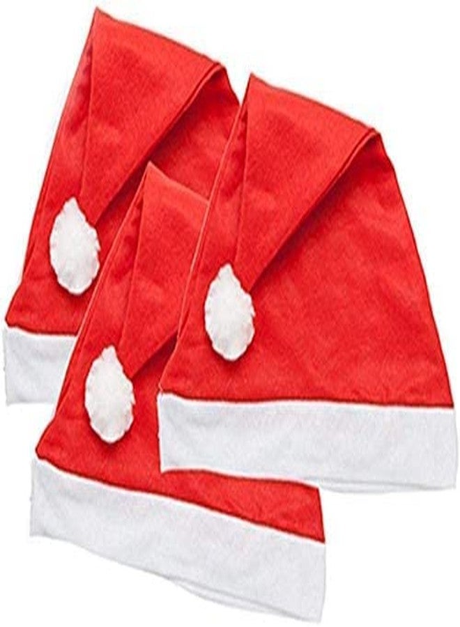 Partunay Pack Of 10 Christmas Cap Santa Claus Cap Christmas Xmas Party Cap Santa Cap For Christmas Party Celebrations Props Christmas Santa Hat Christmas Party Costume Dress - Image 3